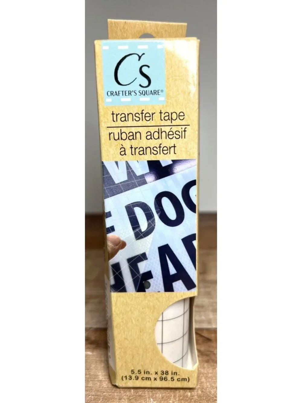 Crafters Square Transfer Tape 5.5 In. X 38 In. Adhesive For Vinyl Decals & Craft